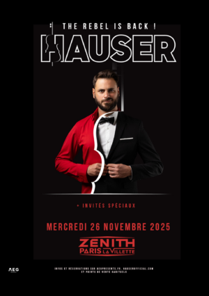 HAUSER - MERCREDI 26 NOVEMBRE 2025 - Zénith Paris La Villette